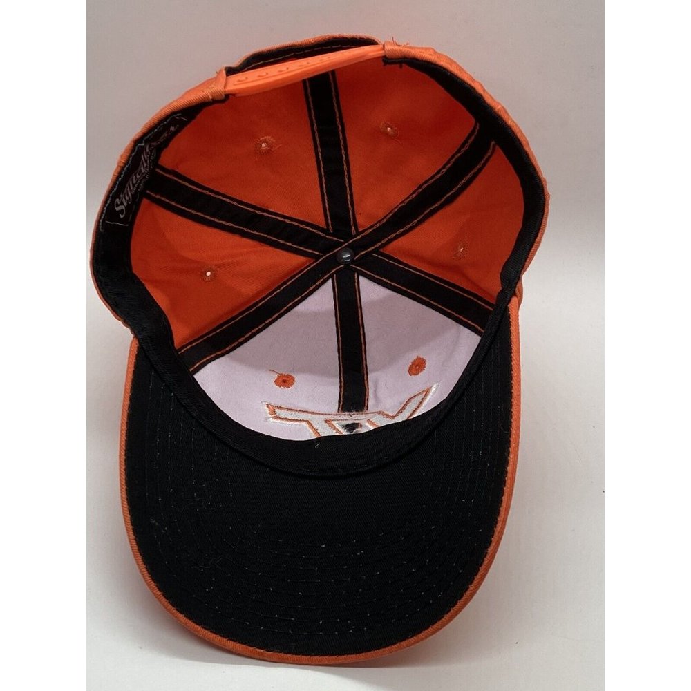 Virginia Tech Hokies Orange Adjustable Baseball Cap Hat Snap-back Signatures - Picture 10 of 12